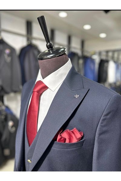 MASSARO SLIM CUT VESTED SUIT DRESS