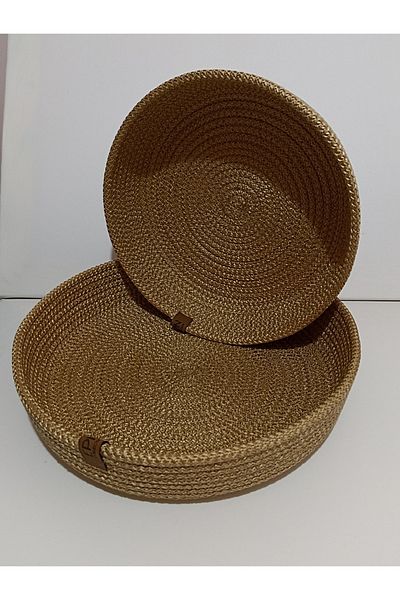 epncollection Organizer ψάθινο καλάθι χρώματος γιούτας 2 τεμαχίων