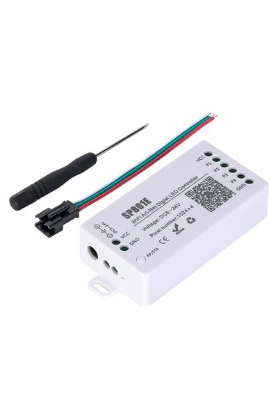 ELEKTRONİKALED Elektronikaled - Sp801e Wifi Art-net Led Denetleyici Ws2811-ws2812b Pixel Şerit Led Ve Matris