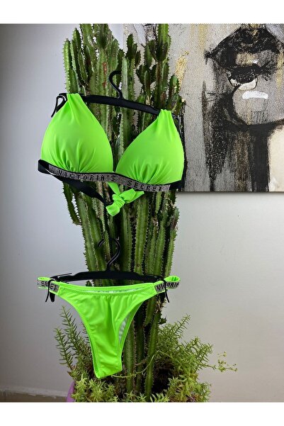 İlaydaButik Taşlı Brazilian Model Dolgulu Bikini Takım
