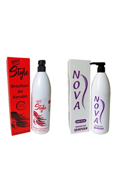 Nova Dumansız Keratin Seti Ve Keratinli Tuzsuz Şampuan