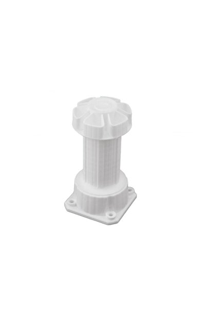 EYM 10 Pieces Plastic Furniture Kitchen Plinth Leg 12-17 cm Adjustable White