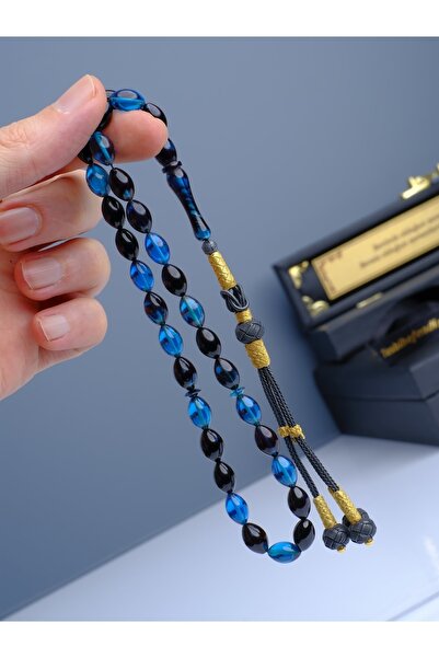 TESBİHEFENDİ Silver Kazaz Tassel Fire Amber Tasbih