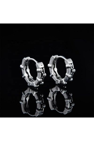 Viking Wheel Special Design Stainless 316L Steel Unisex Earring