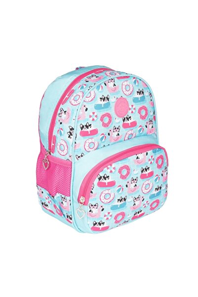 FATELLA KIZ ÇOCUK DESENLİ ÇOK GÖZLÜ SU KOYMA BÖLÜMLÜ ANAOKULU SIRT ÇANTASI