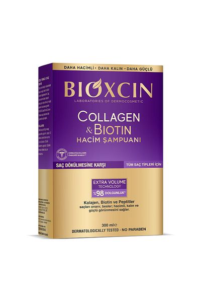 Bioxcin 300 ml Collagen and Biotin Volume Shampoo