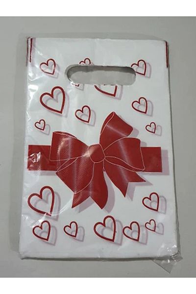 KENT Red Bow Printed Hand-held Bag 20x30 Cm 100 Pieces