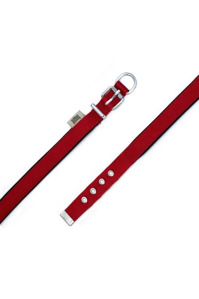 SAVEX Red Doggie Comfort Woven Collar - 2.0*30-35 cm (Dsbt-2010 S)