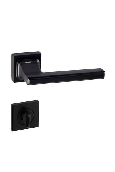 EYM Doğanlar Techno Square Rosette Λαβή Πόρτας Μαύρο Ματ WC