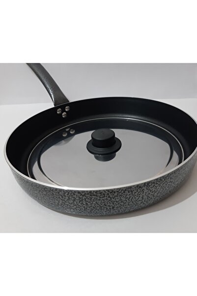 renkli çiçekler 30 Cm Balık Tava Pişirme Tava Balık Tavası