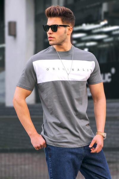 Madmext Ανδρικό καπνιστό μπλουζάκι 5377