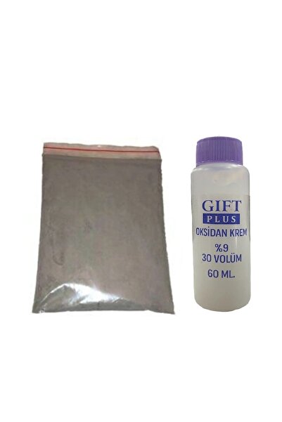 gift plus 30 Volüm %9 Oksidan Krem 60 ml Ve Saç Açıcı Gri Oryal 60 gr (İKİ ÖL...