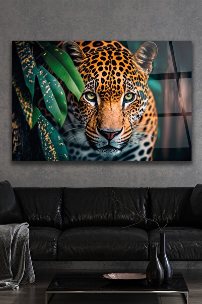 ACRES Jaguar Cam Tablo - Duvar Dekorasyonu Cam Tablo