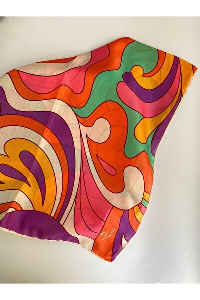 İpekhan Twist Desen İnce Pamuk Eşarp