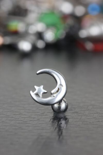 depozoom 316L Cerrahi Çelik Kıkırdak Tragus Helix Vintage Antik Gotik Etnik T...