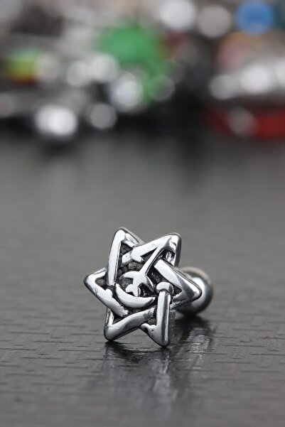 depozoom 316L Cerrahi Çelik Kıkırdak Tragus Helix Vintage Antik Gotik Etnik T...