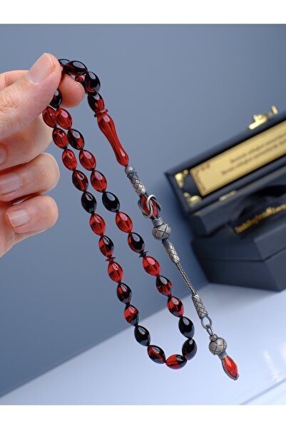 TESBİHEFENDİ Silver Kazaz Design Fire Amber