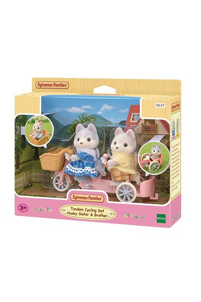 SYLVANIAN FAMILIES Tandem Bike Set Husky Brothers