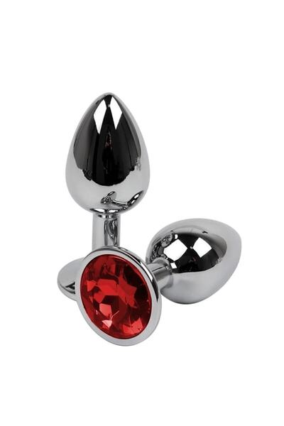 Night Blue Erotic Shop Taşlı Metal Anal Plug Tıkaç A Kalite