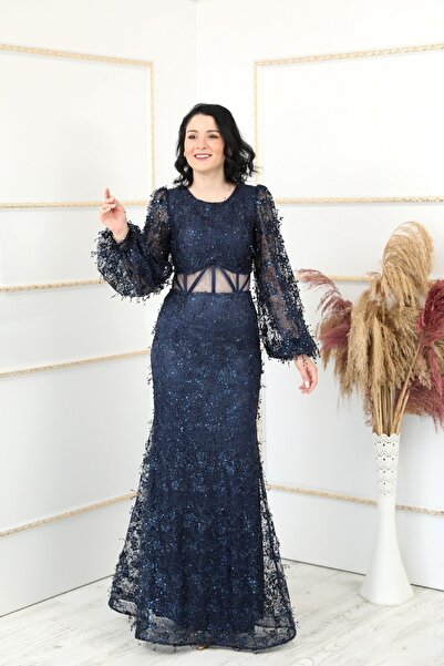 Surikka Прозора фіолетова вечірня сукня темно-синього кольору