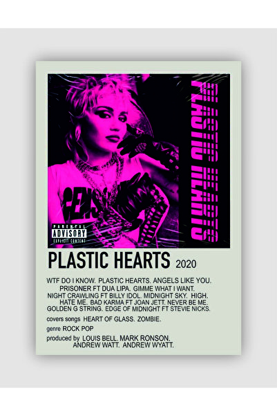 fırsatlar diyarı Plastic Hearts Duvar Posteri - Duvar Dekoru - Kalın Kağıt - ...