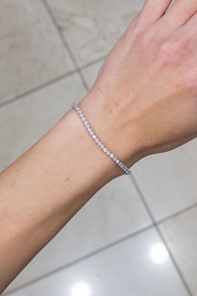 Crystal Diamond Zirconia 3.06 karat suyolu bileklik