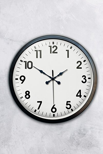 Platin Saat 40 Cm Metal Standart Duvar Saati