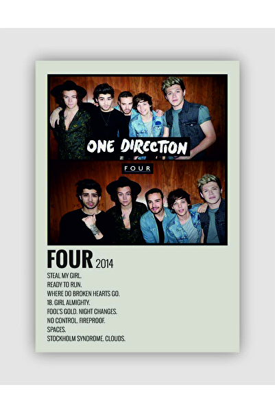 fırsatlar diyarı One Direction - Four Duvar Posteri - Duvar Dekoru - Kalın Ka...