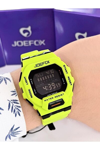 Joefox Joe.439 Joefox Digital Alarmlı-Zemin Aydınlatma-Kronometreli Unisex 3Atm Suya Dayanıklı Kol Saati