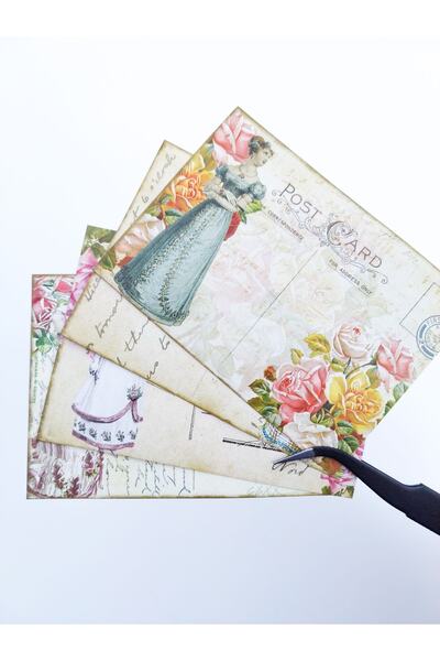 Scrapbook Vintage Post Card Sticker/ Scrapbook/ Bullet Journal, Scrapbooking