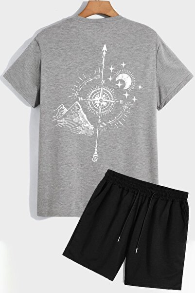 Adrift Set de trening unisex cu pantaloni scurți și tricou Pusula TSH-PUSULA-...