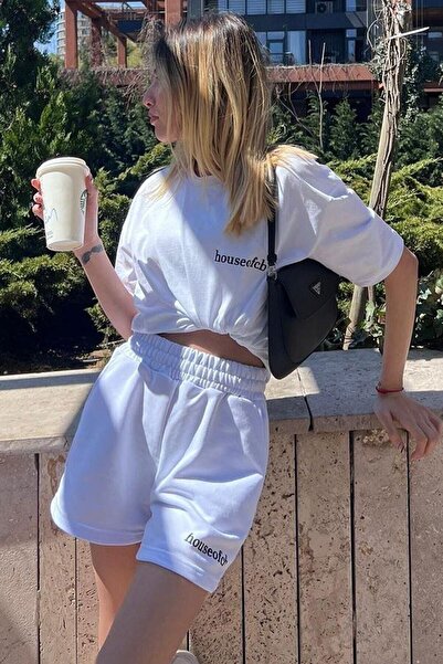 Adrift Madmext Mad Girls Λευκό Γυναικείο Σορτς Mg1410 Mg1410