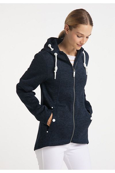 Dreimaster Maritim Strickfleecejacke grassland