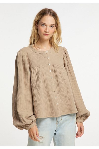 Dreimaster Vintage Bluse Incus
