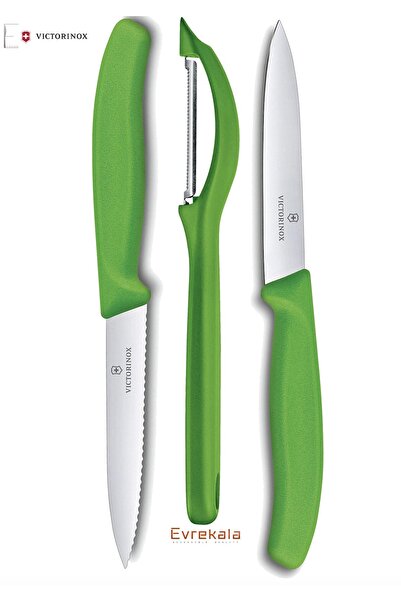 Victorinox Büyük Bıçak ve Soyacak Seti 3'lü Evrekala Shop Victorinox New Gree...