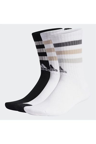 adidas Odvážné polstrované 3P ponožky se 3 proužky