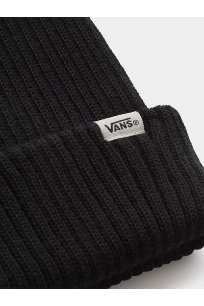 Vans Men's Black Clipped Cuff Beanie - Beanie Vn0a53vwblk1