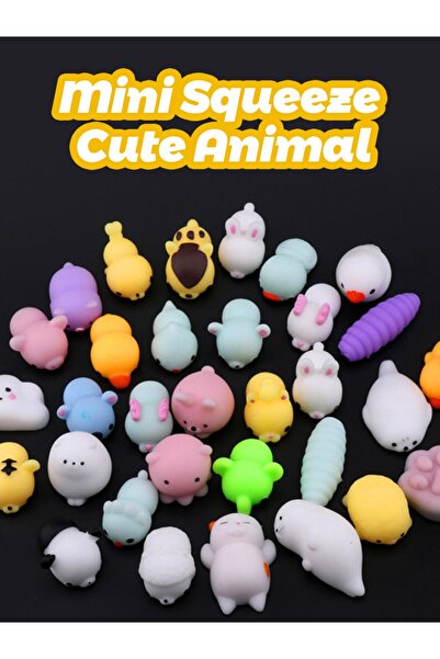 Bluoksweet 5 adet hayvan sukuşi anti-stres çocuk okul tatil hediye squishy oy...