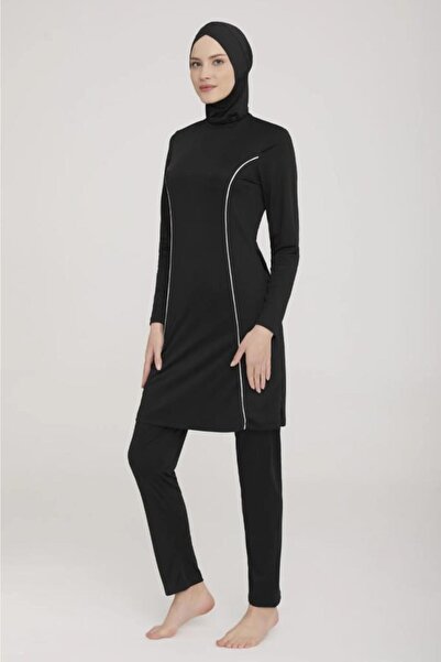 ROZAMAY BirolGaye Rozamay 9021 Μαύρο Lycra Ολόσωμο Μαγιό Hijab