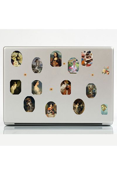 Ororabutik Σετ αυτοκόλλητων τέχνης Fairy Art Renaissance 53 τμχ - Σετ αυτοκόλλητων Scrapbook Bullet Journal