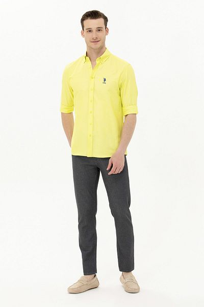 U.S. Polo Assn. Α.Π. ΠΟΛΟ ΑΝΔΡΙΚΟ ΤΑΝΙΝΤ ΠΑΝΤΕΛΟΝΙ SLIMFIT G081SZ80.000.1602266 RETTA ΣΚΟΥΡΟ ΓΚΡΙ
