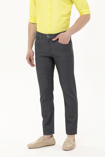 U.S. Polo Assn. Α.Π. ΠΟΛΟ ΑΝΔΡΙΚΟ ΤΑΝΙΝΤ ΠΑΝΤΕΛΟΝΙ SLIMFIT G081SZ80.000.1602266 RETTA ΣΚΟΥΡΟ ΓΚΡΙ