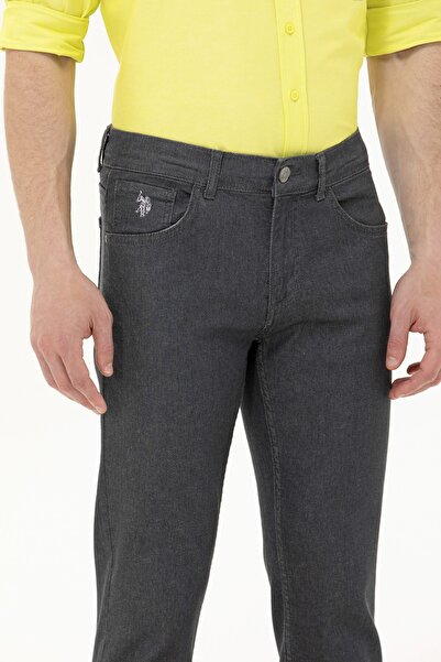 U.S. Polo Assn. U.S. POLO ERKEK SLİMFİT DENİM PANTOLON G081SZ80.000.1602266 RETTA KOYU GRİ