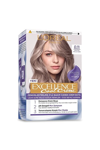 Excellence Marka: Cool Creme 8.11 Ekstra Küllü Kategori: Saç Boyası