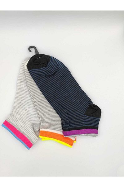 ALTUNTAŞ SCRATCHED PATTERNED COMBED COTTON SOCKS