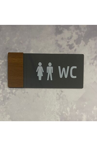 Dekokonsept Wooden Serisi Wc Yönlendirme Tabelası