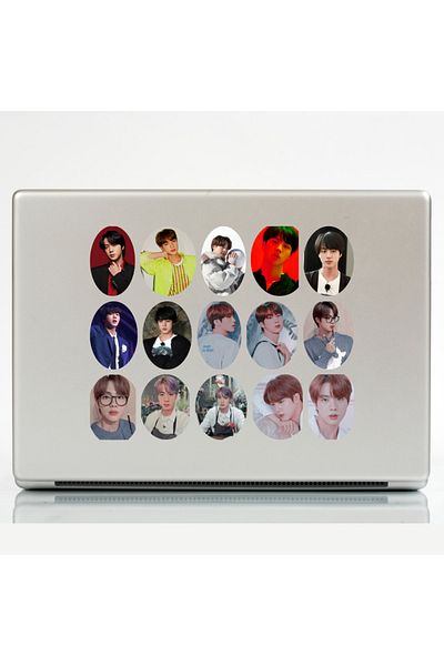 Ororabutik Σετ αυτοκόλλητων 32 τμχ Kpop Bts Jin - Σετ αυτοκόλλητων Scrapbook Bullet Journal