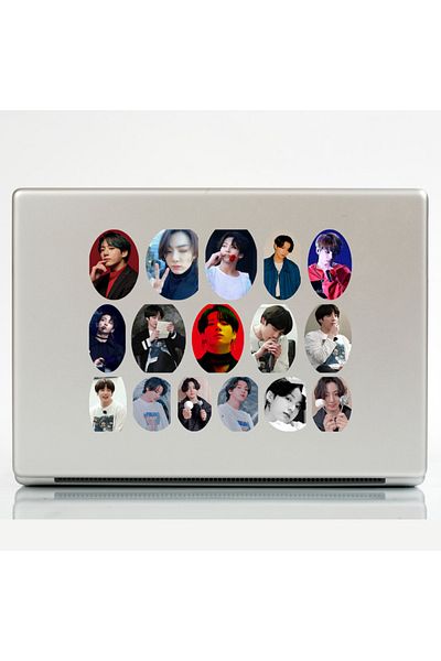 Ororabutik Σετ αυτοκόλλητων 32 τμχ Kpop Bts Jungkook Ssticker - Σετ αυτοκόλλητων Scrapbook Bullet Journal