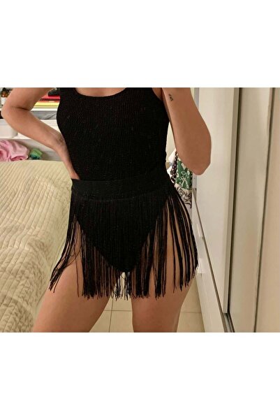 ŞAHPERA BUTİK Top de bikini cu ciucuri - Design cu fustă