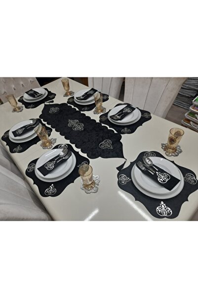 SEHARA 1 бігунок, 6 американських сервівок, 6 ложок, 6 підстав для тарілок / ...